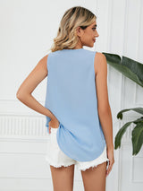 Women's Lace Trim Sleeveless Top