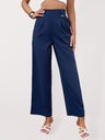 Women's Solid Color Wide Leg Linen Pants