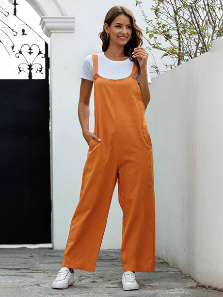 Women's Solid Color The Rompers Overalls