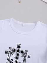 Women's Easter He Has Risen Graphic Crew Neck Tee