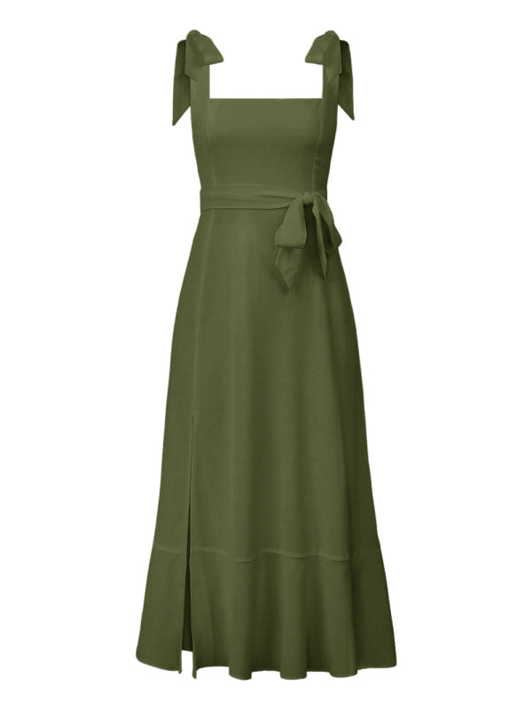 Women's Elegant and Fashionable Commuter Slit French High-end Sense Dress