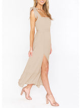 Women's Elegant and Fashionable Commuter Slit French High-end Sense Dress