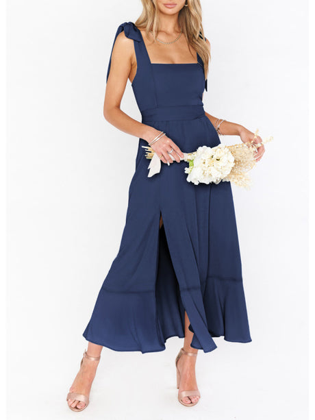 Women's Elegant and Fashionable Commuter Slit French High-end Sense Dress