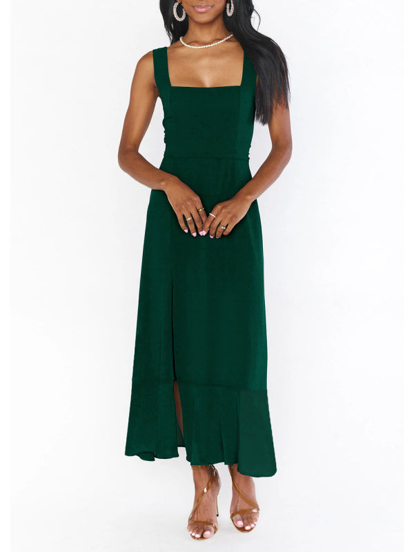 Women's Elegant and Fashionable Commuter Slit French High-end Sense Dress