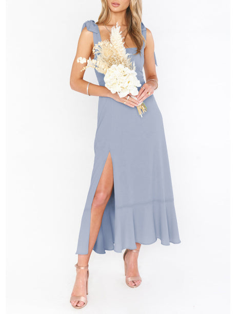 Women's Elegant and Fashionable Commuter Slit French High-end Sense Dress