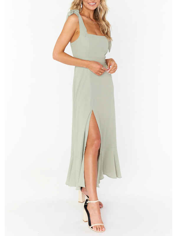 Women's Elegant and Fashionable Commuter Slit French High-end Sense Dress