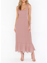 Women's Elegant and Fashionable Commuter Slit French High-end Sense Dress