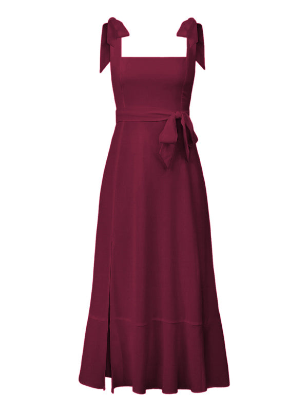 Women's Elegant and Fashionable Commuter Slit French High-end Sense Dress