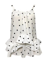 Women's Solid Color Tie Back Halter Neck Ruffle Hem Top