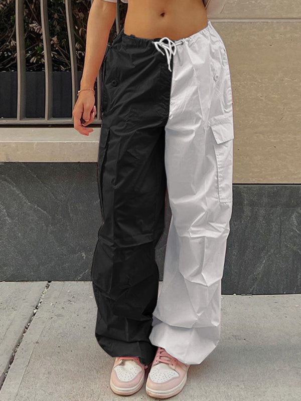 Women's Mixed Media Cargo Pants