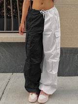 Women's Mixed Media Cargo Pants