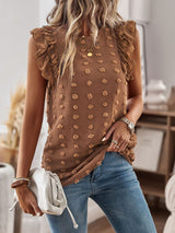 Falbala Shirt Women's Fashionable Elegant Tops.