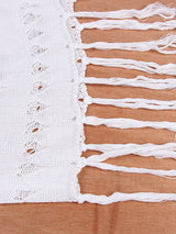 Women's bikini cover-up top wrap chest dress two-piece tie-up tassel beach sunscreen dress