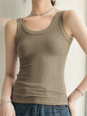 Women's Solid Color Rib Tank