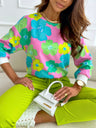 European and American fashion six-color printed shirt