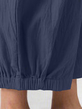 Women's Solid Color Crop Wide-leg Linen Pants