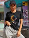 Women's American Flag Sunflower Shirt