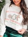 Women's New Christmas Cartoon Pattern Printed Casual Round Neck Sweatshirt