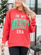 Women's New Christmas Cartoon Pattern Printed Casual Round Neck Sweatshirt