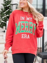 Women's New Christmas Cartoon Pattern Printed Casual Round Neck Sweatshirt