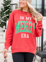 Women's New Christmas Cartoon Pattern Printed Casual Round Neck Sweatshirt