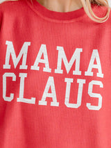 Women's New Christmas Cartoon Pattern Printed Casual Round Neck Sweatshirt