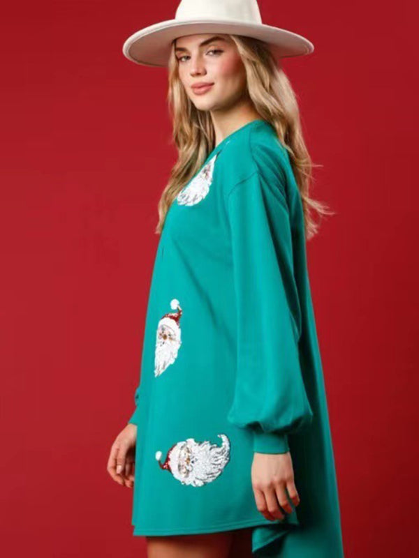 New Christmas new style Christmas ball sequin long-sleeved sweatshirt