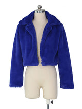 Opulence Emporion Women's leather lapel short jacket
