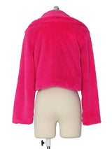 Opulence Emporion Women's leather lapel short jacket
