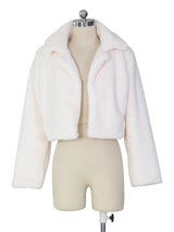 Opulence Emporion Women's leather lapel short jacket