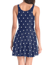 Women's Sleeveless Stars And Stripes Print Sundress