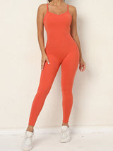 Women's sexy backless yoga fitness jumpsuit