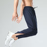 Ice silk quick-drying breathable fitness drawstring casual side zipper trousers