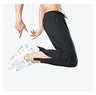 Ice silk quick-drying breathable fitness drawstring casual side zipper trousers